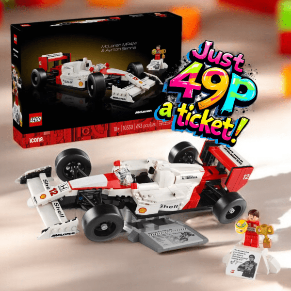 McLaren MP4/4 & Aryton Senna Lego Set + Instant Wins