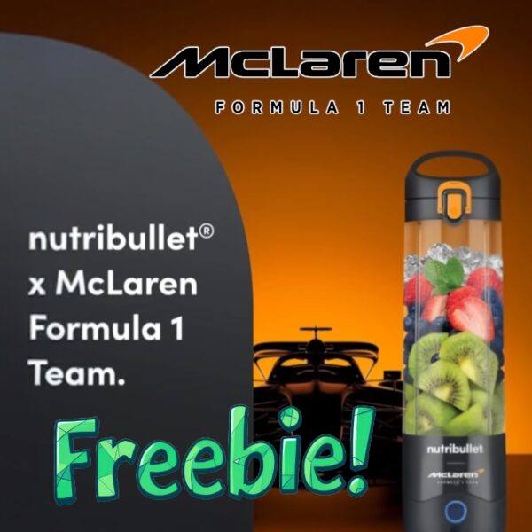 Nutribullet x McLaren Blender - FREEBIE (£1 MINIMUM SPEND TO QUALIFY!!!)