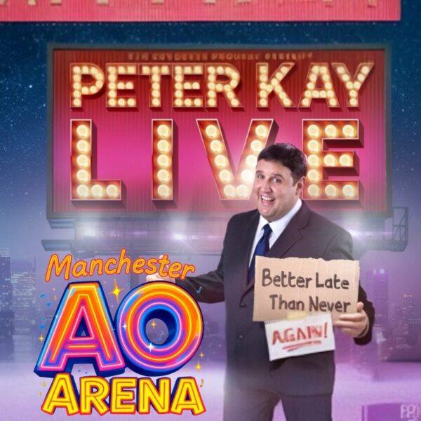 PETER KAY LIVE - VIP Prime Suite Experience - Tickets for 2 plus spends - Manchester AO Arena - Sept 19th