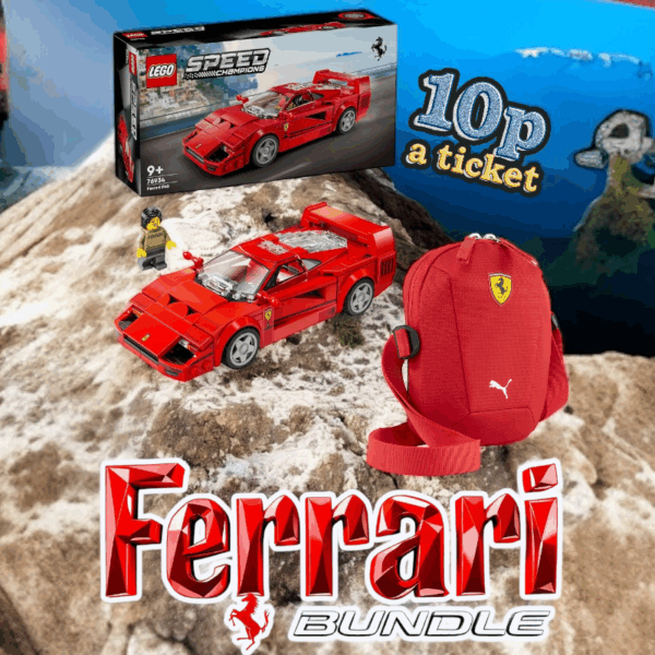 Ferrari Bundle - Lego Speed Champions set + Official F1 Ferrari/Puma bag